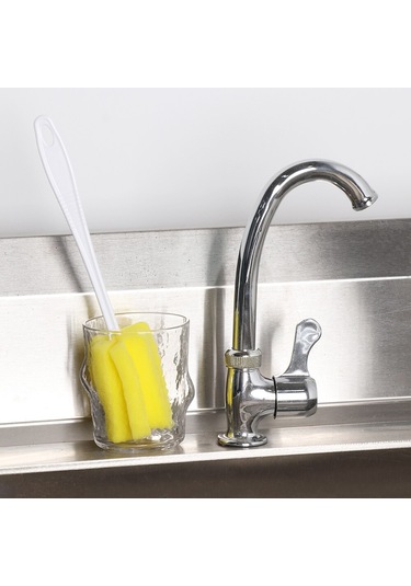 Eğlenceli Canlı Kullanışlı Bardak Plastik Besleme Memesi Temizleyici Sünger Biberon Fırçası Temizleme Aracı Şarap Bardağı Şişesi Kahve Cam Bardak