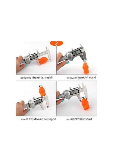 Ulzyvf Lebihmurah 5134 Bahçecilik Meyveler İçin Parmaklı Silikon Başparmak Bıçağı Vege-s, Silikonlu Tasarım