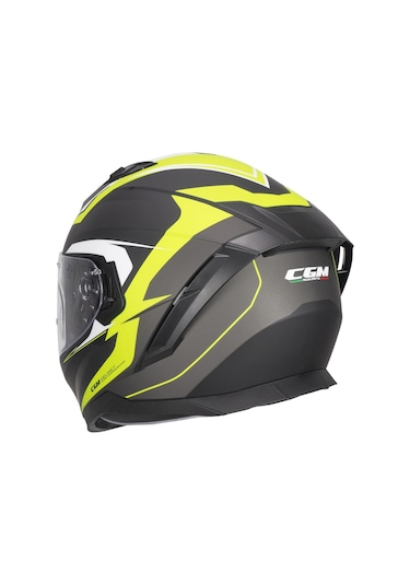 Cgm 311G Blast Sport Kapalı Kask Mat Siyah Sarı