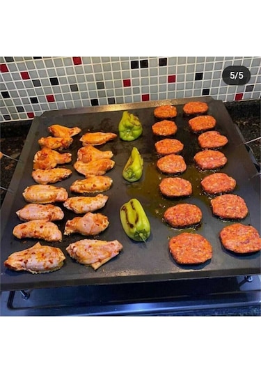 Kulplu Ocak Üstü Kare Ekmek Yufka ve Gözleme Sacı