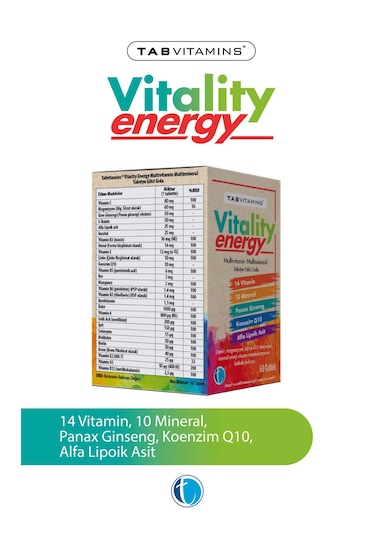 Tabvitamins Vitality Energy Multivitamin Multimineral 60 Tablet