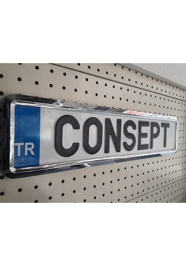 Consept Yeni Nesil Krom Plakalık 2adet Consept