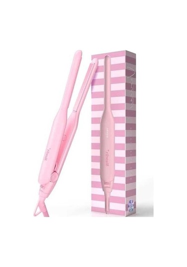 Ankatek 0.3 İnç Süper İnce Mini Yassı Demir, Kıvırıcı & Düzleştirici 2 Li, Çift Voltajlı Ptc Seramik