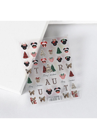 1 Adet Siyah Beyaz Yay Kelebek 5d Tırnak Çıkartmalar Nail Art Dekorasyon Kabartma Disney Karikatür Çiçek Nail Art Çıkartmalar Tırnak Malzemeleri Mor Renk