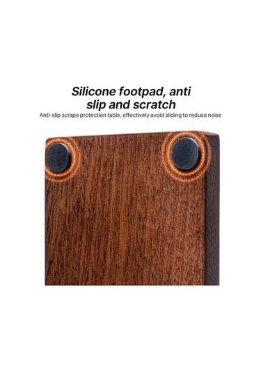 Novahub Ahşap Kahve Presleme İstasyonu - 51-58mm Uyumlu, Ayarlanabilir, Kaymaz Tabanlı Ahşap Model, Diğer