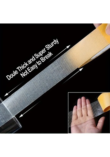 Xuweiwei Güçlü Çift Taraflı Bant 10m 1 2 3 5cm Geniş İç Dış Mekan