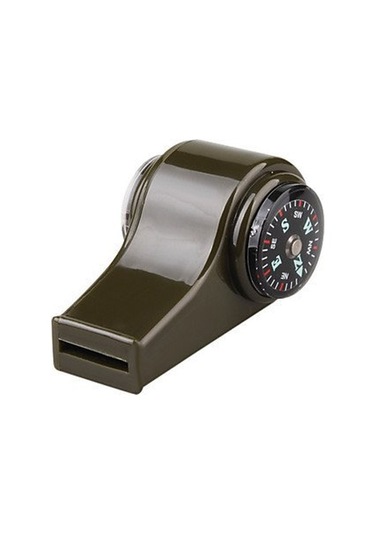 Pusulalı  Termometreli  Düdük Haki