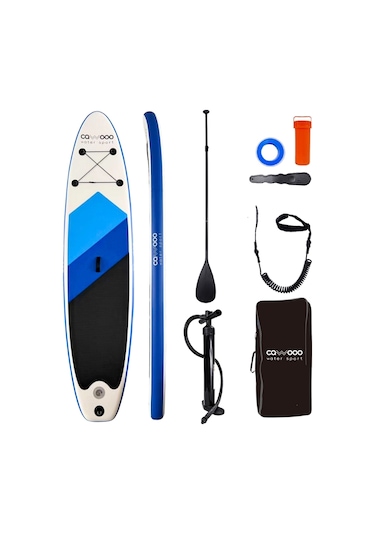 Cawooo Sup Şişme Sörf Tahtası Stand Up Paddle Board 78 320 15 Cm Mavi