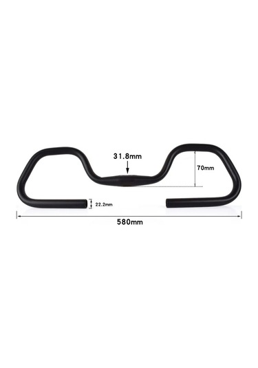 İmpact 31.8 Bisiklet Kelebek Gidon Ve Elcik Seti 580mm