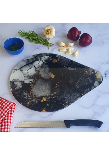 Decorita Cam Kesme Tahtası | Damla Serisi - 4 |28cm x 36cm