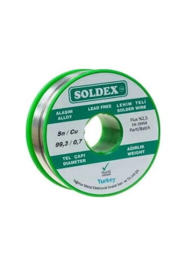 Soldex 1mm 200gr Kurşunsuz Lehim Teli