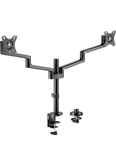 Ergonomik Premium 17''-32'' Ekranlar İçin Vesa Uyumlu 2'li Monitör Tutucu