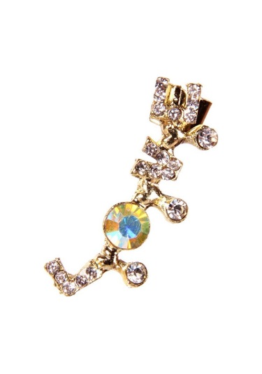 Tkpe00918 Zirkon Taşlı Love Manşet Küpe K6 Diğer