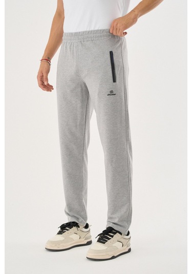 Shooter Sportswear Erkek Antrasit Eşofman Altı Nefes Alabilir Regular Kalıp Lastikli Ayarlanabilir Bel Gri