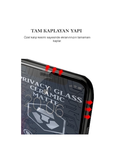 Oppo A15s Tam Kaplayan Mat Seramik Hayalet Ekran Koruyucu