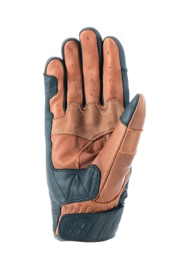 Oj Rust Kahverengi Korumalı Retro Kısa Deri Eldiven 2xl