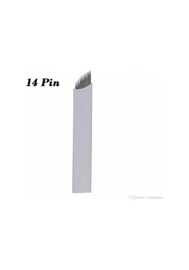 14 Pin 1 Adet Kalıcı Makyaj Microblading İğnesi