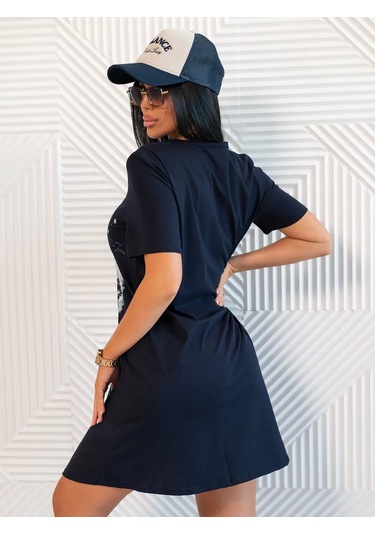 Trikotaznye Sezony Hamileler İçin Oversize Ev Tuniği Elbise 14283398 Mavi