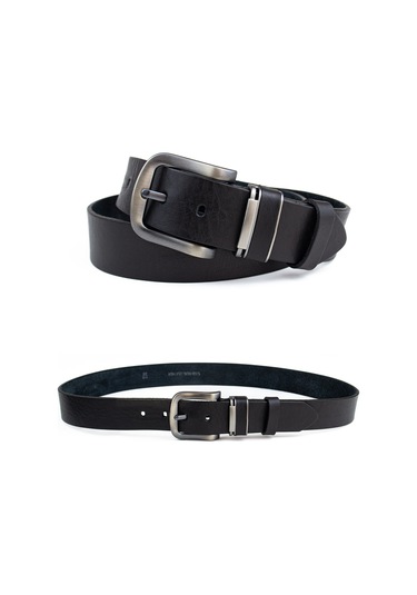 Özel Kutu Metal Köprü Hakiki Deri Erkek Kot-kumaş Pantolon Kemeri