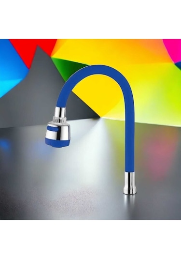 Mintev Mutfak Evye Oynar Başlıklı 2 Fonksiyonlu Esnek Spiralli Renkli Lavabo Musluk