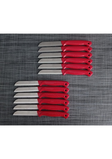 Solingen Meyve Bıçağı Simli Kırmızı