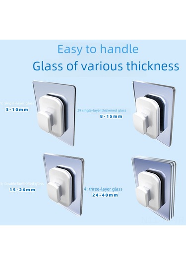 Teltree Yüksek Katlı Ev Cam Temizleme Aleti: Çift Taraflı Güçlü Mıknatıslı, 3-10mm Camlar İçin, Pratik Temizleme Aracı Diğer