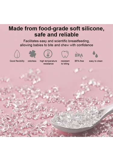 Hangfox Meme Ucu Koruması - Emzik Tutan Silikon Korumalı Emziği, Gıda Seviyesi, İkiz Paket, Saklama Kutusuyla, Spiral Desenli Uyumluluk