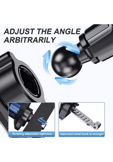 Seametal Araba Hava Çıkış Havalandırma Telefon Tutucu Yerçekimi Algılama Akıllı Telefo Standı 360 Döndürme Telefon Tutucu 56417927