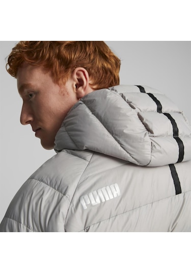 Puma Packlite Hooded Down Jacket Erkek Mont-gri