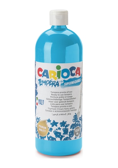 Carioca Tempera Boya - Açık Mavi (süper Yıkanabilir) 1000ml - 135 Mavi