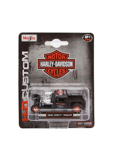 Harley Davidson Custom Cars 1936 Chevy Pickup 1 64 Ölçek Model