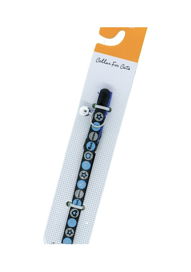 Luxury Paws Kedi Boyun Tasması Reflektif Mavi 10mm-32CM