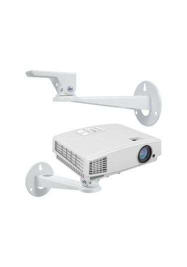 Singree 360 Dönebilir Mini Projektör Duvara Montaj Braketi - 1.5 Kg Taşıma Kapasiteli, Kablo Yönetimli
