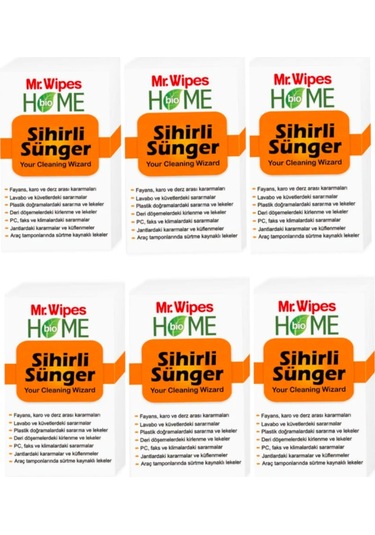 Mr. Wipes Sihirli Sünger 6 Adet
