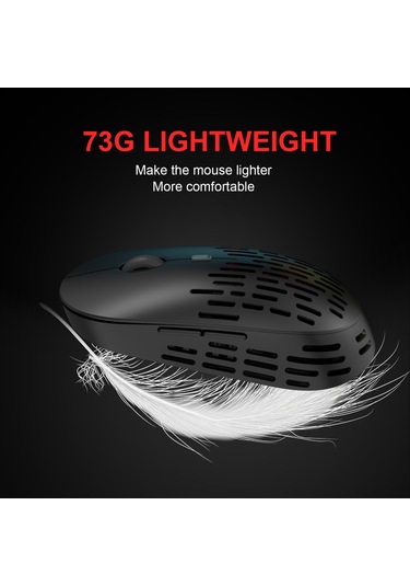 Wezone T38 Kablosuz Şarj Edilebilir Mouse - Ultra İnce, Sessiz Ofis Kullanıma Uygun, 3 Seviye Dpı Ayarı, Renkli Solunum Işığı, Gri Optik