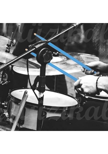 Chroma Davul - Bateri Bageti Drumsticks 5a Pürüzsüz Yüzey Mavi