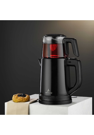 Aryıldız Tea Joy 1.8 L Çay Makinesi Siyah