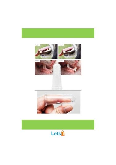 Yumuşak Silikon Kedi Köpek Diş Temizleme Parmağı Fırçası