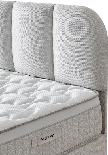 Bohem Prime Çift Kişilik Sandıklı Baza Ve Başlık 2 Li Set Şık Tasarım 150 x 200 CM