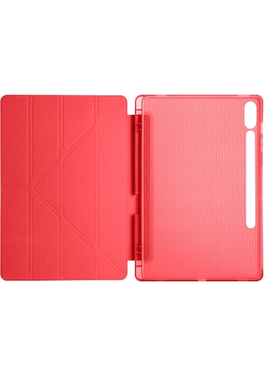 Samsung Galaxy Uyumlu Tab S9 Fe Plus Sm-x610 Kılıf Kalem Bölmeli Silikon Smart Cover Tablet Kılıfı