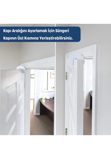 1 Adet Sünger Kapı Durdurucu Bebek Güvenliği Koruyucu Çok Renkli