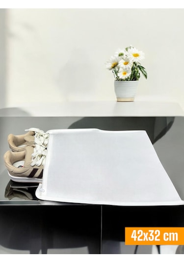 Balkan Room Beyaz Ayakkabı Saklama Çantası Seyahat Hurcu Beyaz