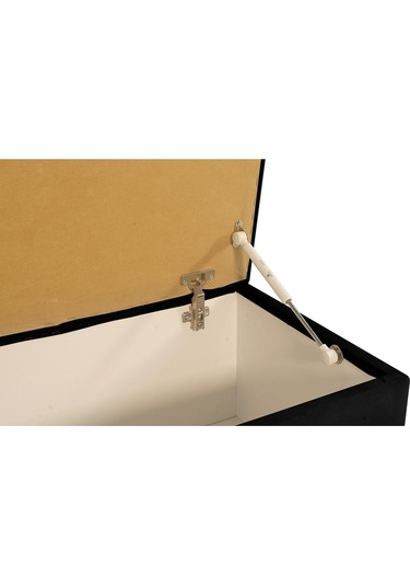 Vetra V2 Sandıklı Puf  Siyah Dilimli Model Sandıklı Bench Puf - Sandıklı Yatak Ucu Bankı