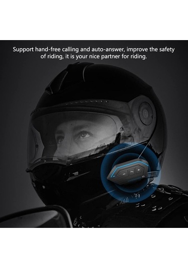 Ganzhoushop Su Kulaklık Kulaklık Kask İnterkom Gürültü Önleyici Bt5.0 Ty Bluetooth Bağlantılı Motosiklet Kulaklık