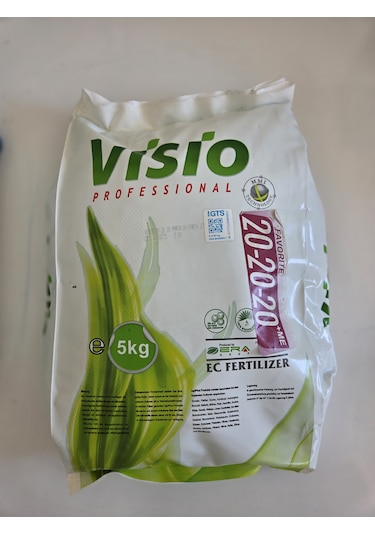 Visio 20-20-20 Toz Gübre  (NPK) Azot Fosfor Potasyum ve Bor ,Çinko, Demir, Mangan, Bakır içerikli 5 kg