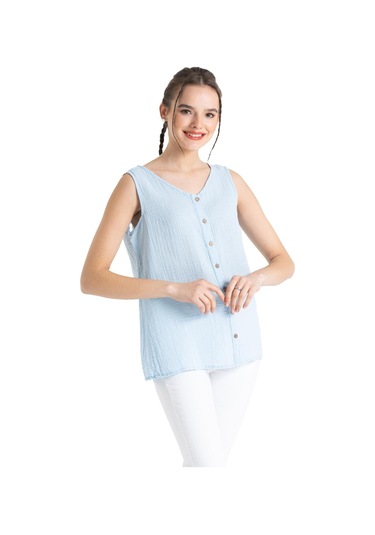 Kolsuz Müslin Melis Bluz Buz Mavi Bmv-buz Mavi