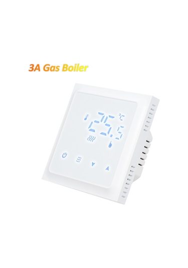 Geeksen Hy610 Akıllı Sıcaklık Kontrol Cihazı, Led Ekranlı, 3a Kazan Uyumlu, Manuel Kontrol, Beyaz, 0.5 Doğruluk, 90-240v