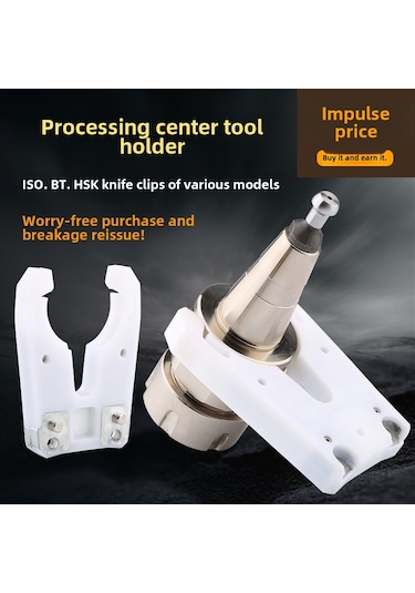 Yuntech01 Iso30/bt30/bt40nbt30 Uyumlu, Otomatik Bıçak Değiştirme Mekanizması Ve Kalp Şekilli Bıçak Kütüphanesiyle Taşkın Makinesi Bıçaklı Kafa Tutucuları Beyaz Iso30, Plastik Kaplama