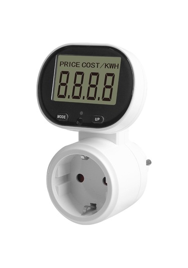 Symbee Avrupa Standartı Elektrik Tüketim Ölçer Prizi - 45 Ayarlanabilir Lcd Ekranlı Akıllı Enerji Monitorü 230v 16a