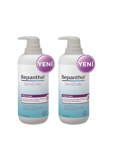 Bepanthol Sensidaily Pompalı Vücut Kremi 2 x 400 ML